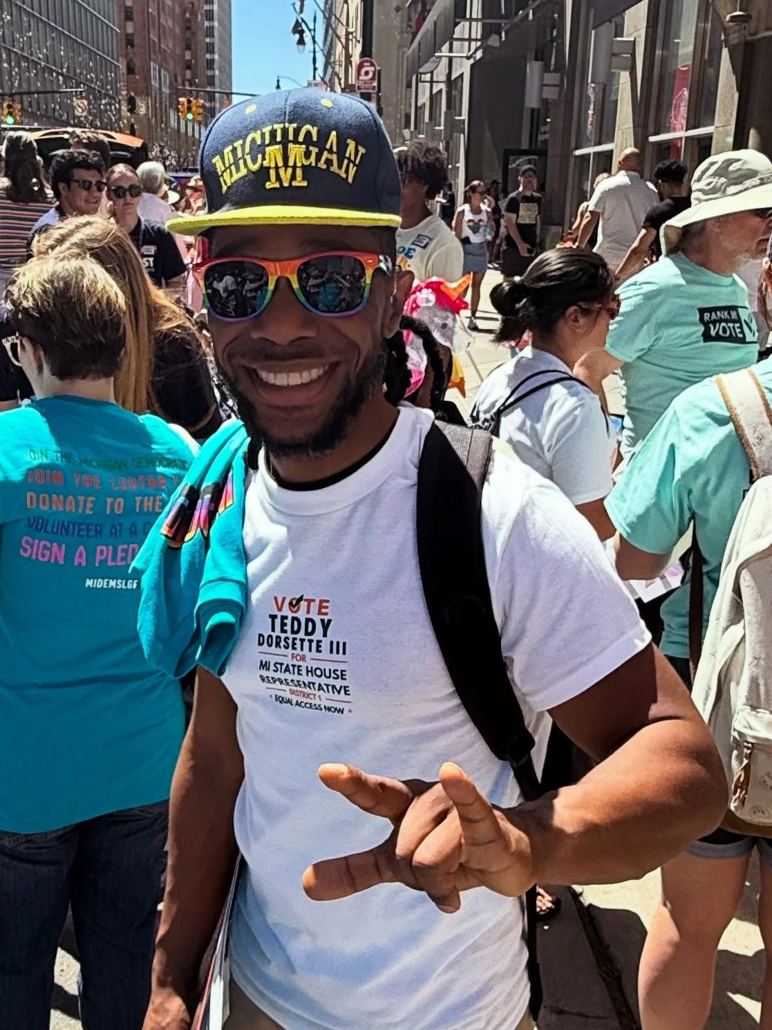 teddy dorsette iii detroit pride parade michigan state house campaign 2026 teddy dorsette iii detroit pride parade michigan state house campaign 2026